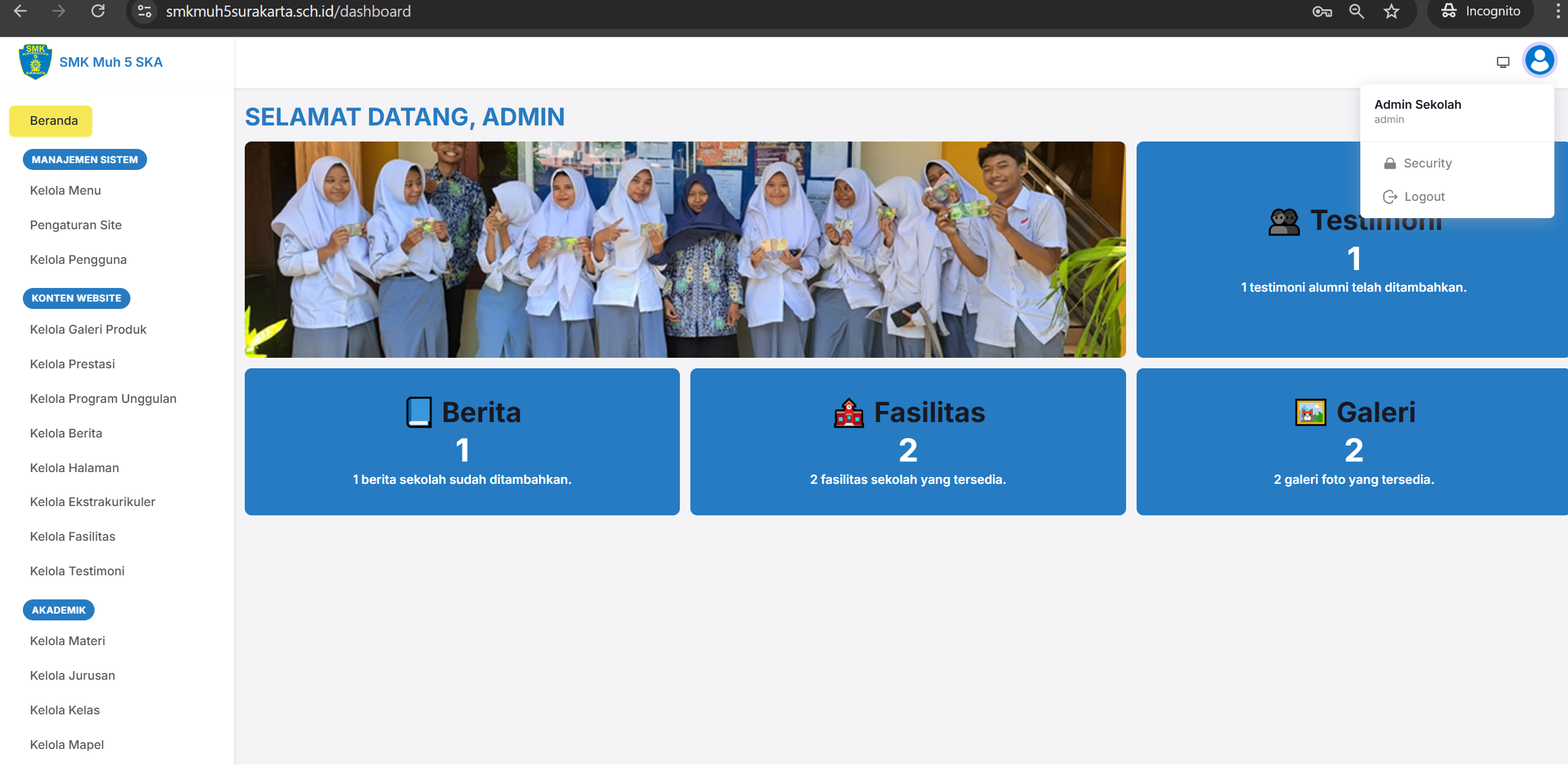 Web Profile SMK Mulia - Gallery Image 2