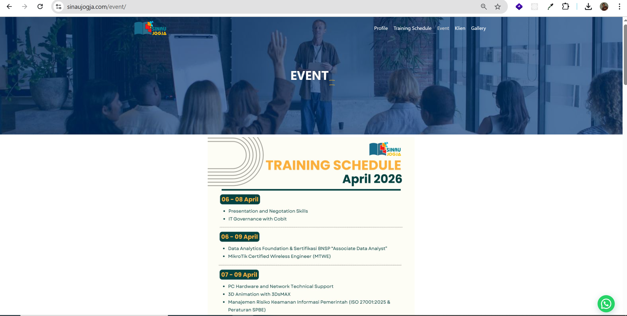 Web Profile Sinau Jogja - Gallery Image 2